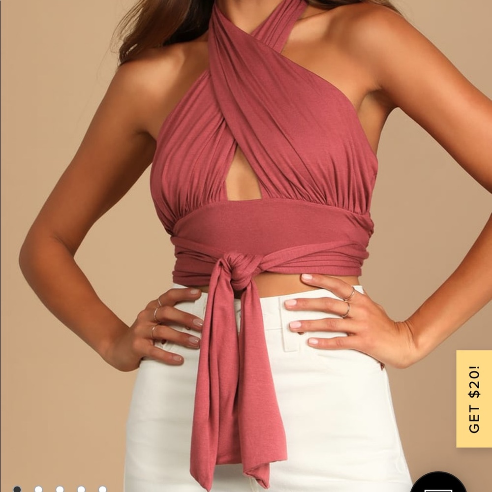 Pink top from Lulu’s